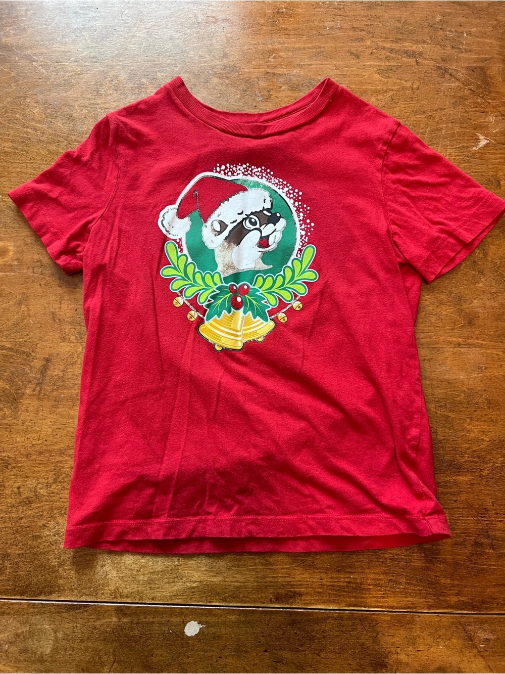 Buc-ee’s Kids Christmas T-Shirt Youth XS Red 2025 Jingle Holiday Beaver Tee